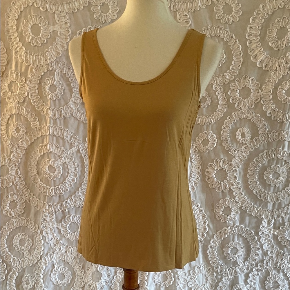 CHARLIE B Corn Color Reversible neck line Tank Top cami